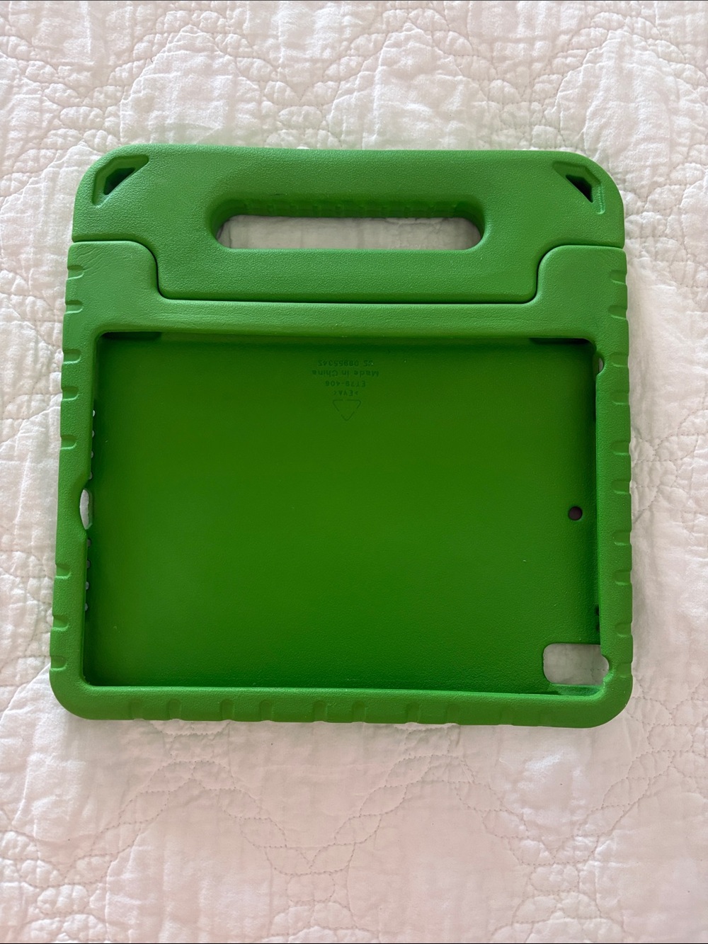 Durable Green Kids iPad Case with Carry Handle